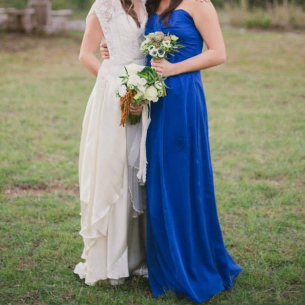 Blue Belsoie Bridesmaid Prom Dress